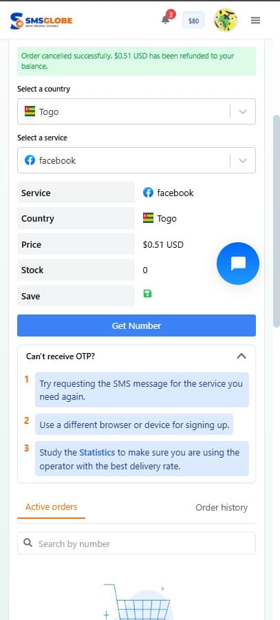 Order cancellation and troubleshooting